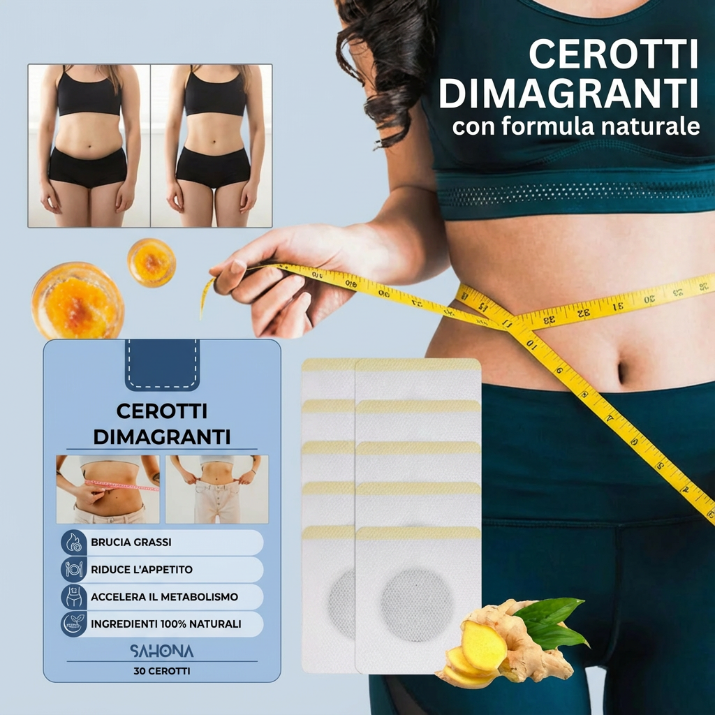 CEROTTI DIMAGRANTI SAHONA CON FORMULA NATURALE