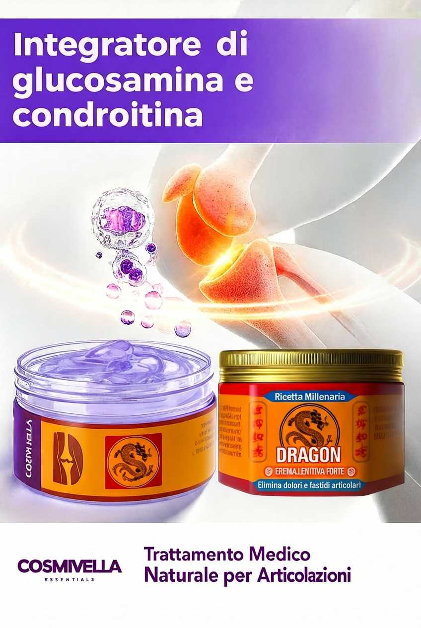 2x Creme Gel Dragon - Trattamento Medico Naturale con ricetta Millenaria per le Articolazioni
