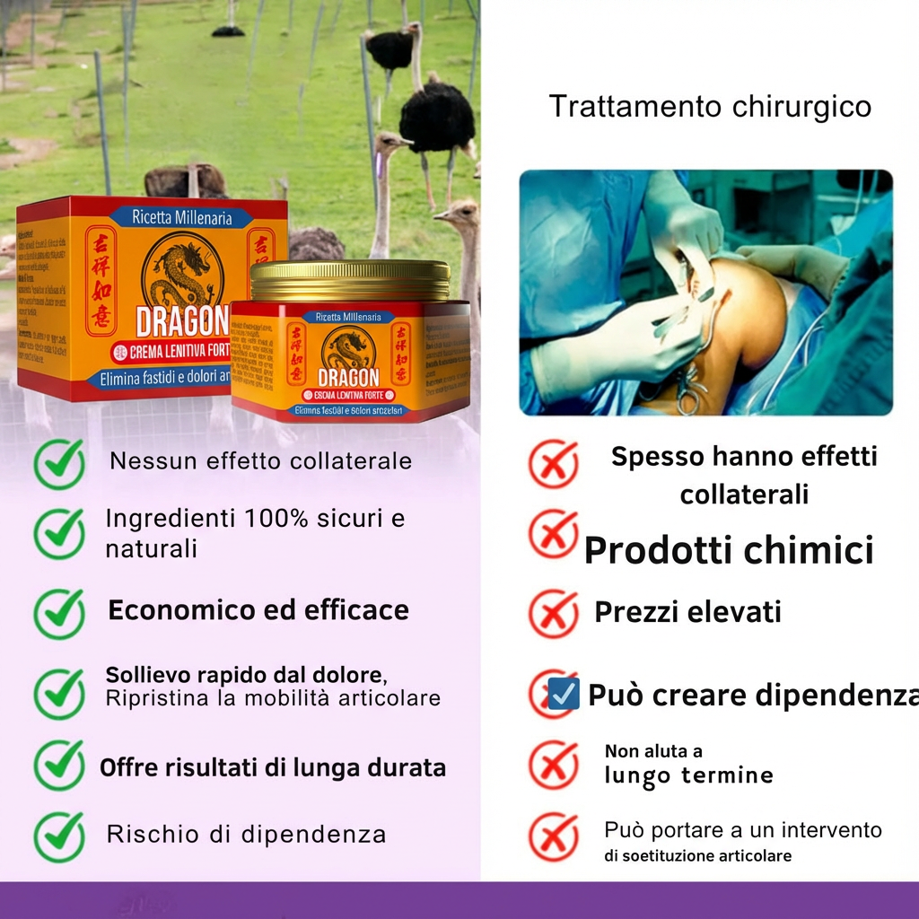 2x Creme Gel Dragon - Trattamento Medico Naturale con ricetta Millenaria per le Articolazioni